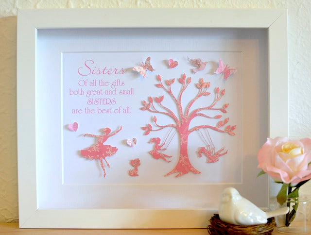 Sweet Little Swinging Girl 20x25cm