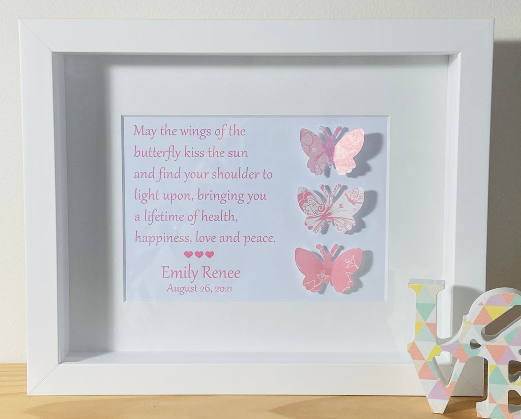 Baby Girls Christening Gifts - Butterflies