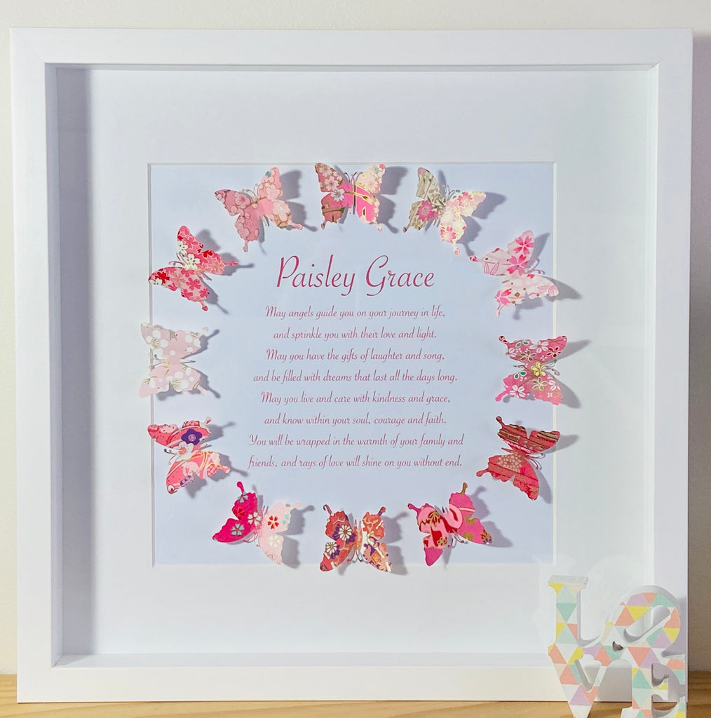 Whimsical Butterfly Circle - 36x36cm