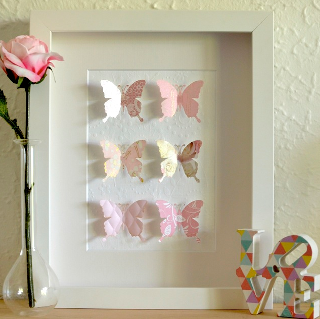 Lovely Paper Butterflies - Portrait Frame 20x25cm