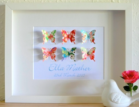 Matilda Paper Butterflies – 28x35cm