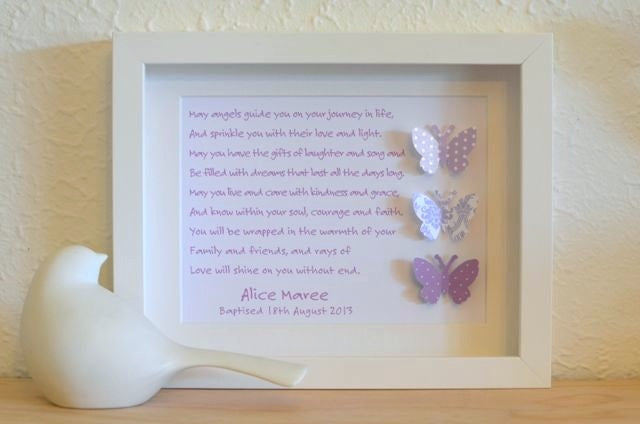 Baby Girls Christening Gifts - Butterflies