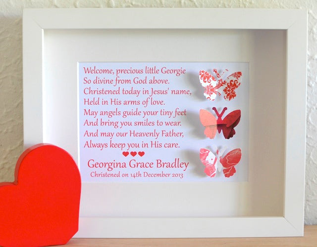Baby Girls Christening Gifts - Butterflies