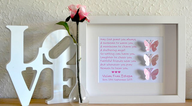 Baby Girls Christening Gifts - Butterflies