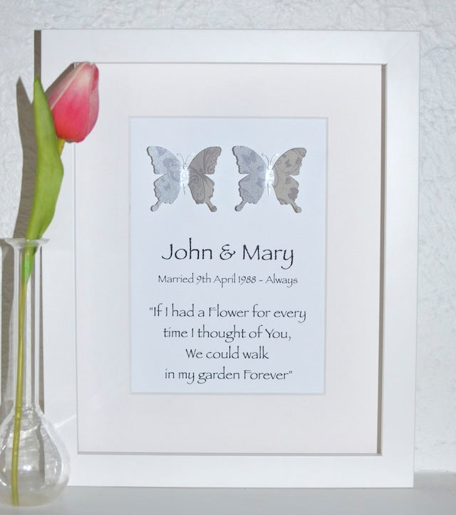 Paper Butterfly Kiss - 20x25cm