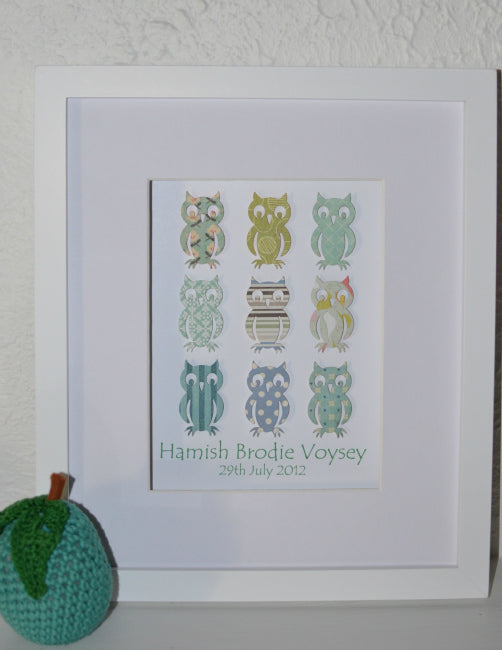 Wise Owls - 28x35cm