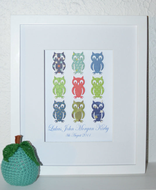 Wise Owls - 28x35cm
