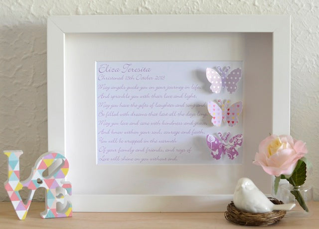 Baby Girls Christening Gifts - Butterflies